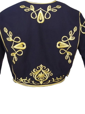 Gold Embroidered Women's Zaketa Kontogouni Traditional Costume new