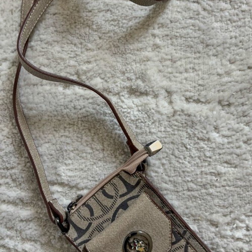 USPA Crossbody Phone Bag New Beige Brown