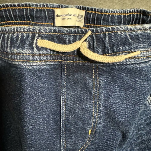 Abercrombie denim bermuda shorts like new, for 10-year-old boys, blue