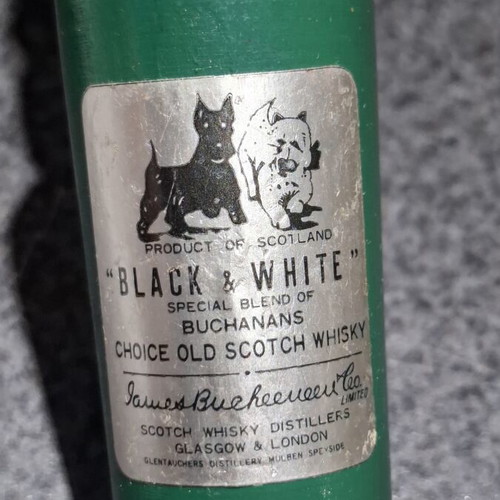 Black & White Scotch Whisky Cork Puller vintage, used