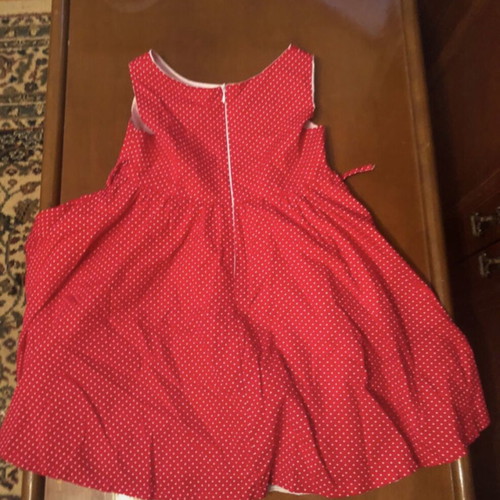 Vivian red polka dot dress for girls 6 years