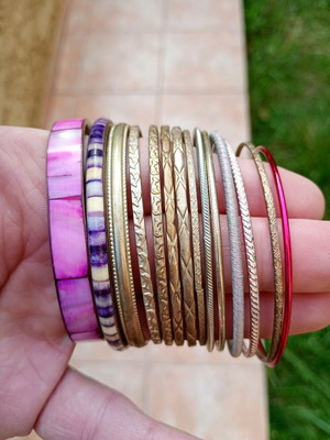 Metal bracelets used, pack of 14 pieces