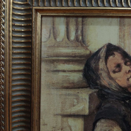 Painting Numbered Copy of Iakovidis - Sleeping Flower Seller like new