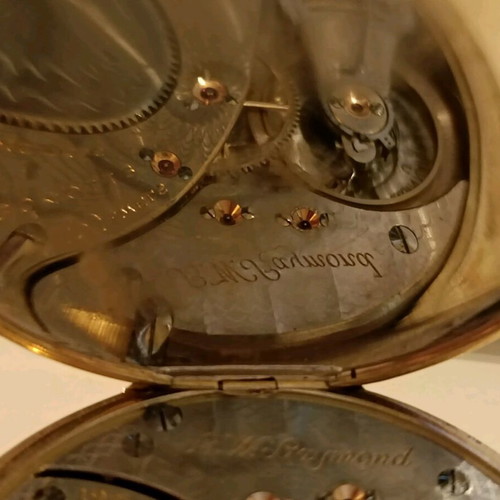 Pocket watch Elgin used, 14k gold, 1921