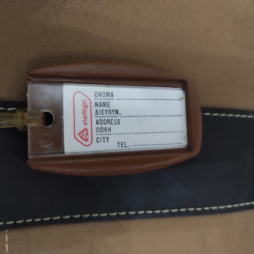 Starflight vintage travel bag made of genuine leather like new