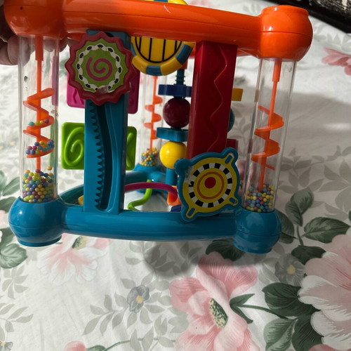 Educational baby triangle toy like new with sound and activities