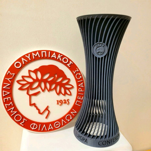 Σήμα Ολυμπιακού 3D καινούργιο, διάμετρος 17cm