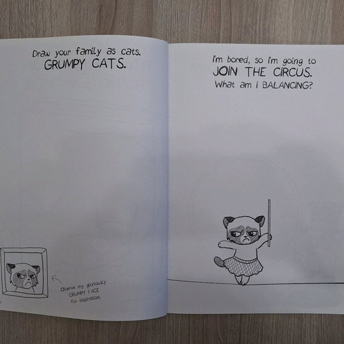 Grumpy Cat All About Miserable Me Doodle Journal new