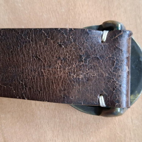 Roberto Cavalli women's leather belt like new, brown, size 80