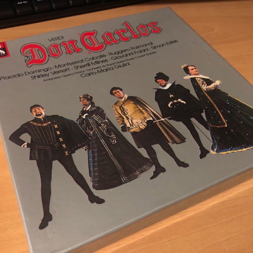 Don Carlos by Verdi 4 new cassettes with case and libretto