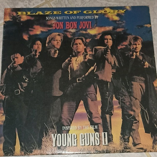 Bon Jovi Young Guns II vinyl record used