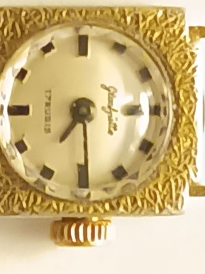 Glashoute vintage women's watch used with broken balance axle