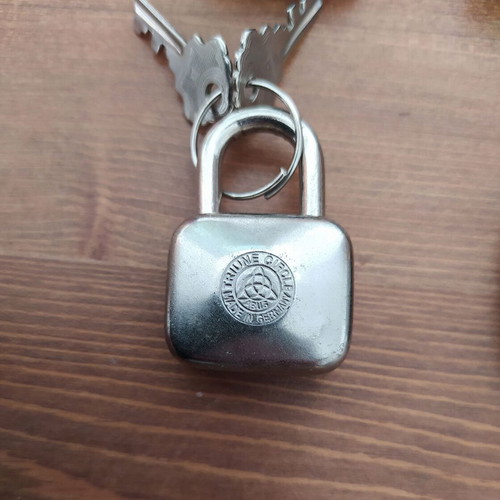 4 German padlocks ABUS, GESCH, DELTA, VOLM like new, 1930s