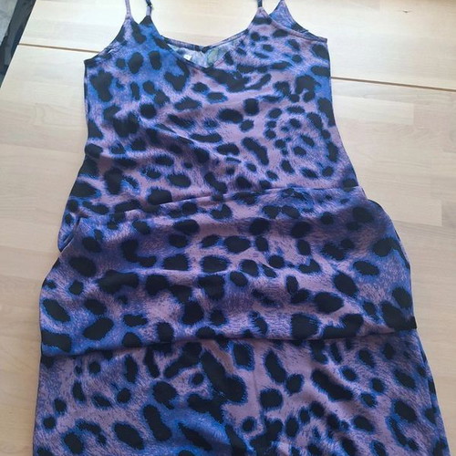 Dancing Leopard Purple Leopard-Print Midi Maxi Dress like new, UK 8 EU Small