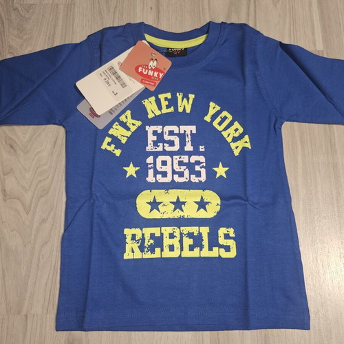 Funky T-shirt new, size 3 years, blue
