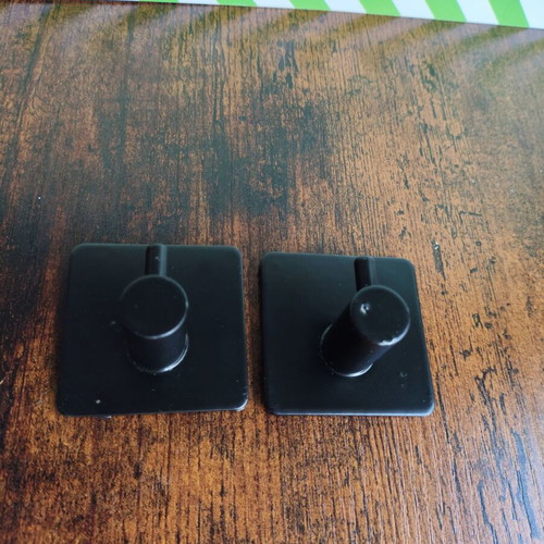 Metal hooks with adhesive like new