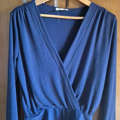 Blue Grace & Mila wrap bodysuit like new, size M