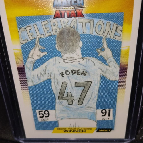 Foden Design Your Own Card Winner Match Attax new