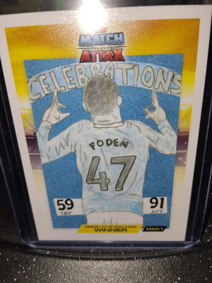 Foden Design Your Own Card Winner Match Attax new
