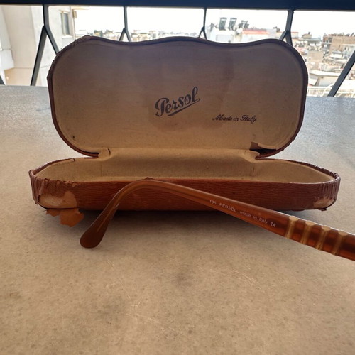 Persol vintage sunglasses unisex used, beige