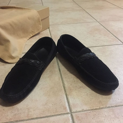 Sergio Rossi Black Suede Loafers No 45 used