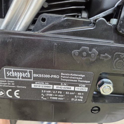 Scheppach BKS5300-Pro Petrol Chainsaw new