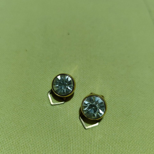 Earrings with clips like new, gold and silver color