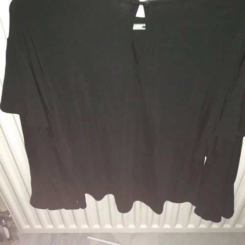 Black loose alpha line blouse like new