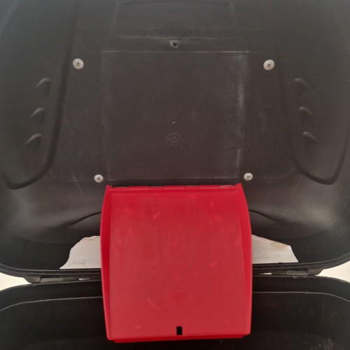 Givi Maxia 3 (E55) Motorcycle Top Case 55lt used with rack and backrest