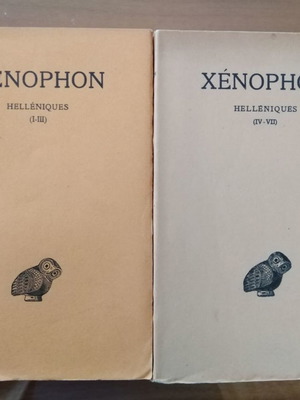 Xenophon Helleniques τόμοι Ι (Ι-ΙΙΙ) και ΙΙ (ΙV-VΙΙ) μεταχειρισμένοι