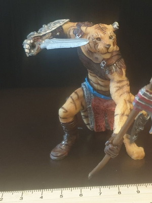 Papo Tiger Mutant Warrior figure like new