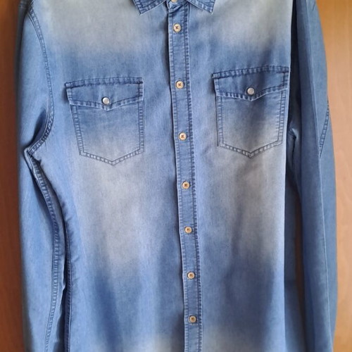Calliope denim shirt Bershka like new, blue cotton
