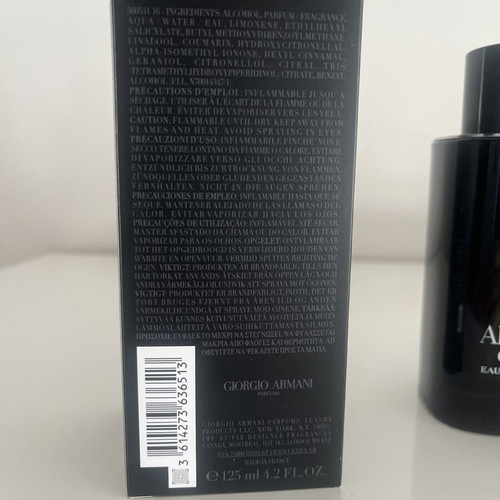 Armani Code Eau de Toilette 125ml like new