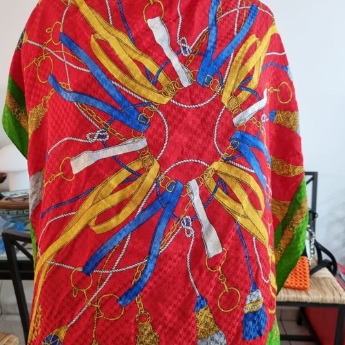 Renato Balestra vintage silk scarf 100% 84x84