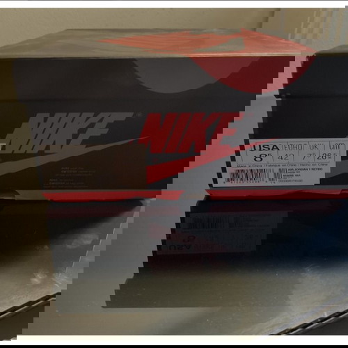 Air Jordan 1 Retro High OG Red Tick, EU 42, σαν καινούργια με κουτί