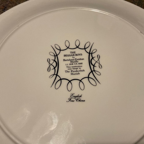 Murillo Fine Bone China England Platter with The Beggar Boys Design