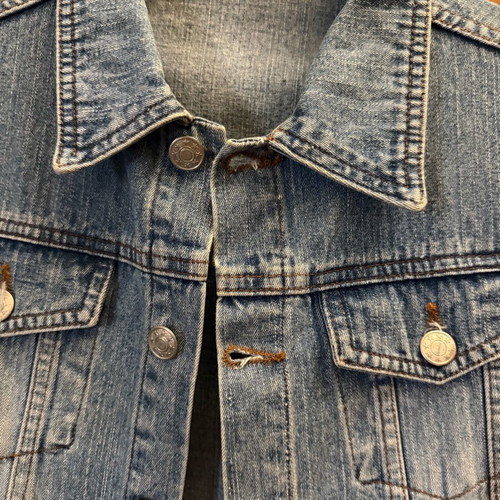 Denim jacket teen used, size 152, blue