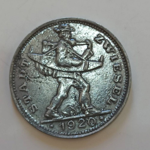 Tschvizel Bavaria 20 Pfennig 1920 coin like new