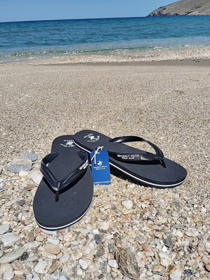 Ανδρικές σαγιονάρες Polo Club, μαύρες, νούμερα 42-43