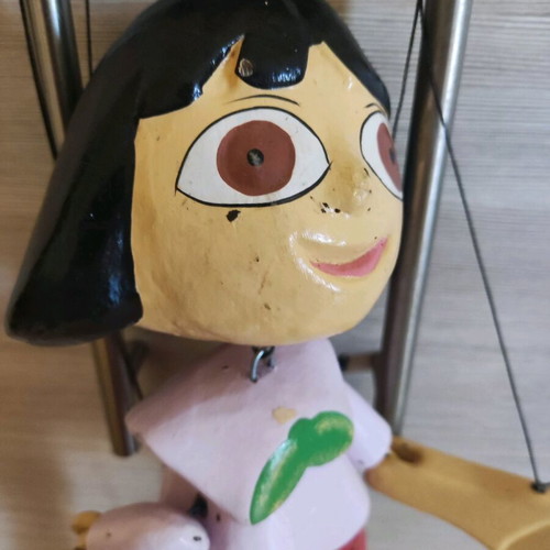 Wooden vintage marionette used, collectible