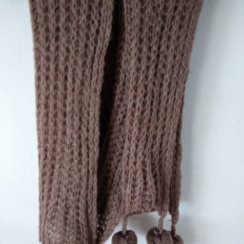 Brown women's scarf used