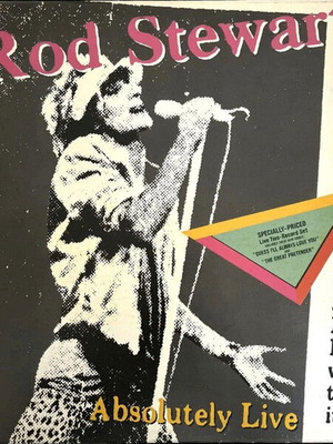 Rod Stewart Absolutely Live vinyl record used, rock