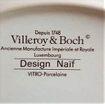  Villeroy & Boch Πορσελάνινο Vintage ρολόι τοίχου του 1970, Naif Design