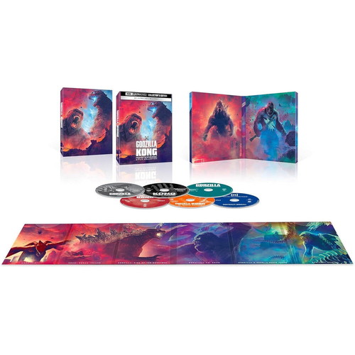 Godzilla Kong Monsterverse 5-Film Collector's Edition 4K UHD new