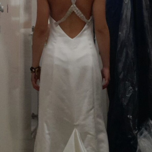 Demetrios wedding dress size S like new, white