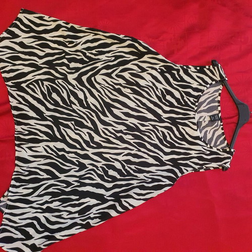 Satin asymmetrical blouse XL like new, multicolored