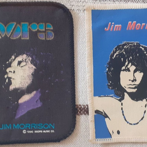 Jim Morrison embroidered patch set of 2