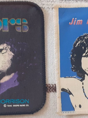 Jim Morrison embroidered patch set of 2