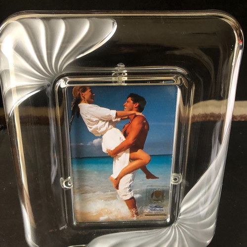 Crystal embossed large photo frame from Germany unused