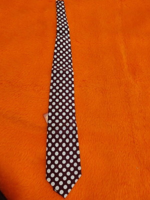 Vintage Mexx Fashion polka dot tie new, burgundy and white
